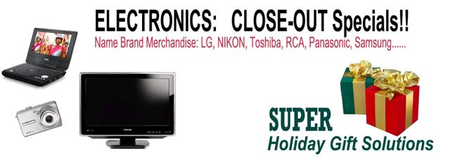 Warehouse Sale Including Licensed Merchandise & Apparel 2 electronics-closeout-sale