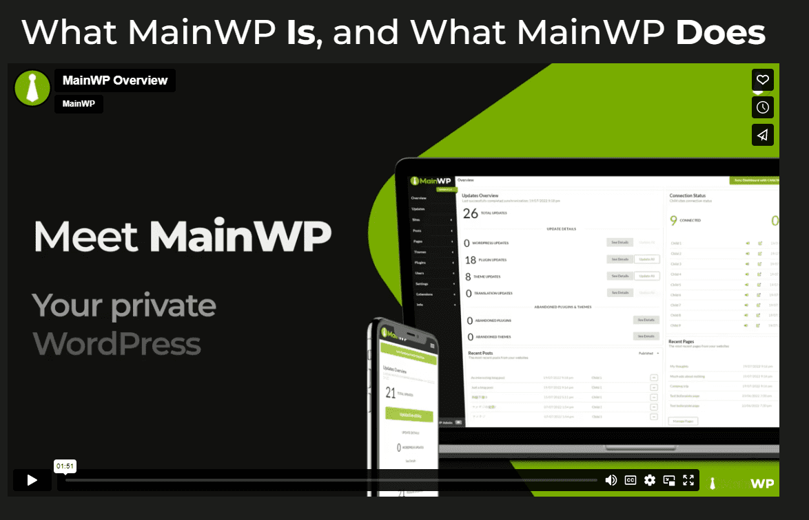 MainWP: Our Website Management Tool of Choice